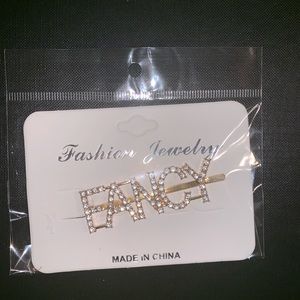 Jeweled and pearl hair clips